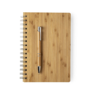 Set ECO cuaderno bambú + bolígrafo