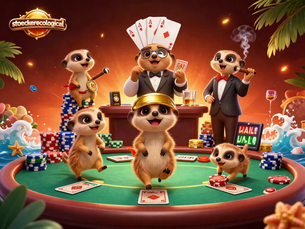 Join the meerkats at stoeckerecological as they celebrate big wins at their casino!